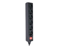 Hama Listwa zasilająca Standard 6gn, 1.5m, czarna - 1416393 - zdjęcie 4